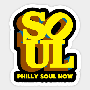 Vintage Logo- Philly Soul Now Sticker